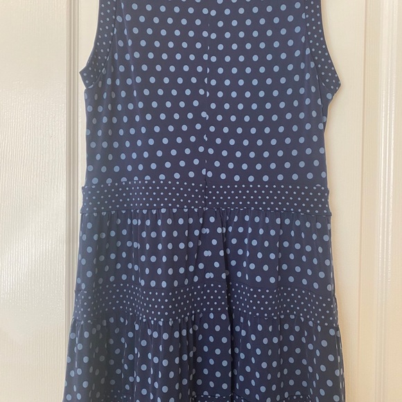 MICHAEL KORS Womens New Navy Polka Dot Sleeveless - Picture 11 of 11
